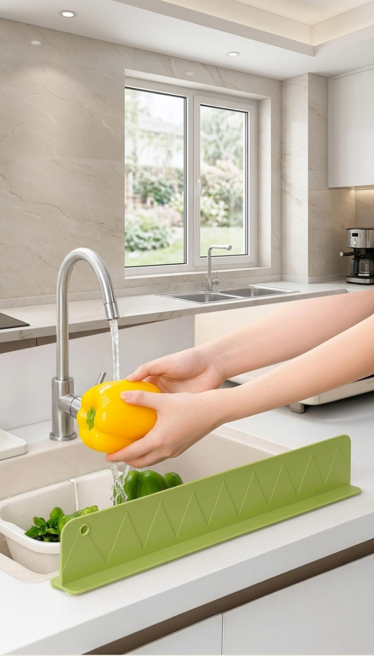 Silicone Sink Splash Guard – Kitchen Counter Protector